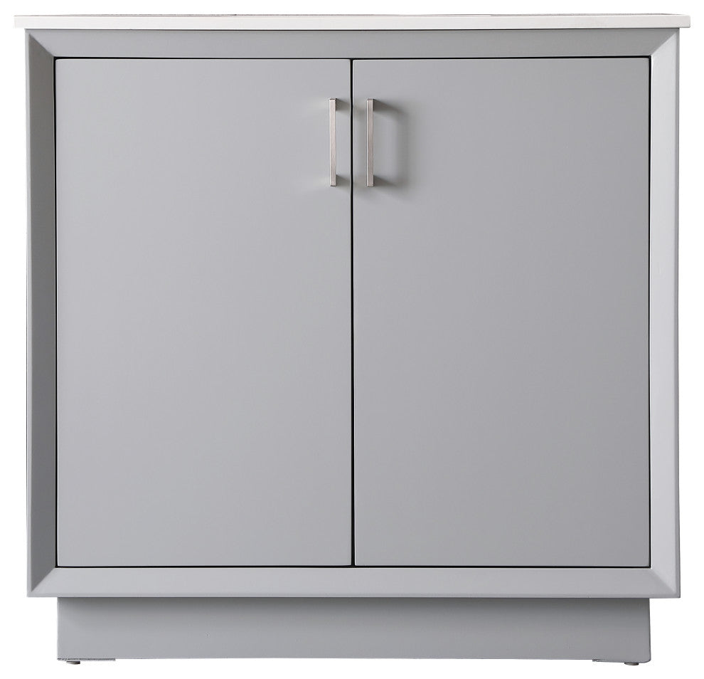 36" SIngle Bathroom Vanity, Grey