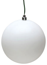 Vickerman N594011DMV 15.75" White Matte Ball Ornament