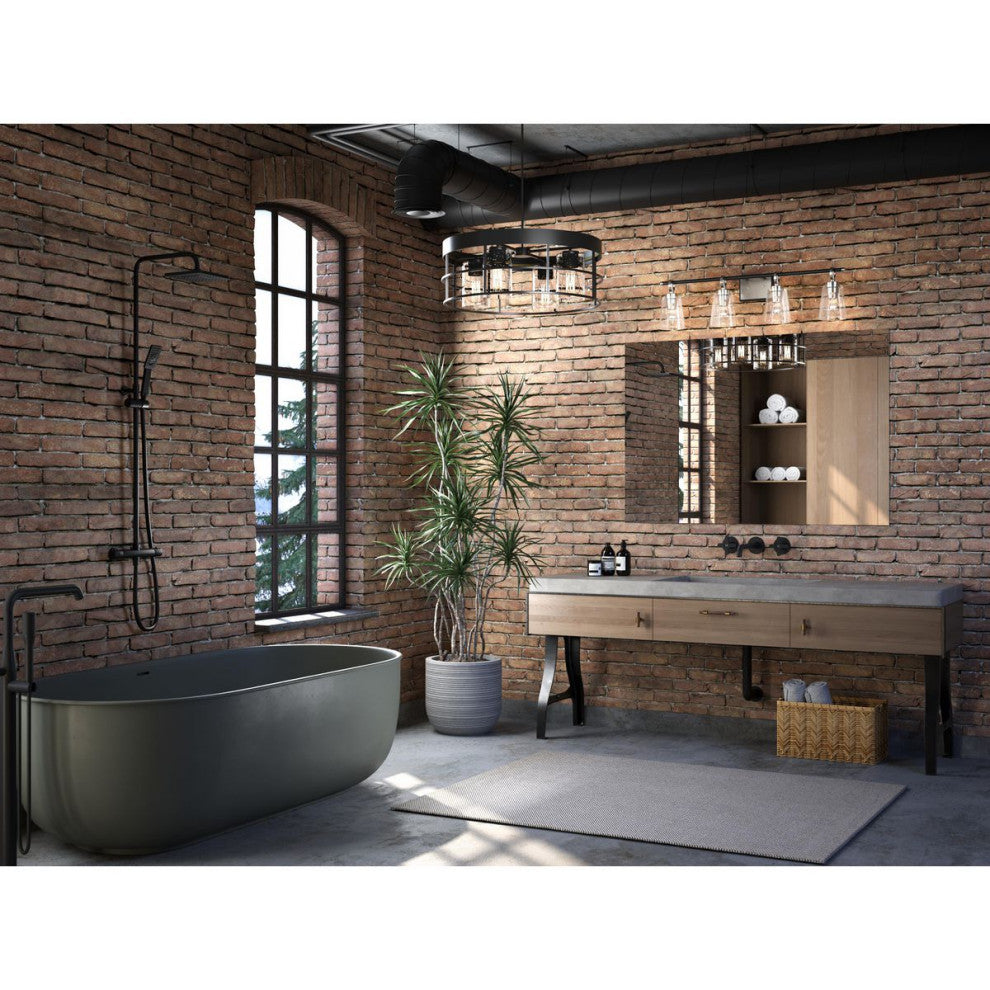 Cassell Collection Bath and Vanity Light, Brushed Nickel