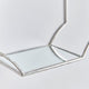 Hudson Mirrored Decor, Silver, Wall Shelves