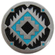 Southwest Treasure Knobs, Pewter With Turquoise-Black
