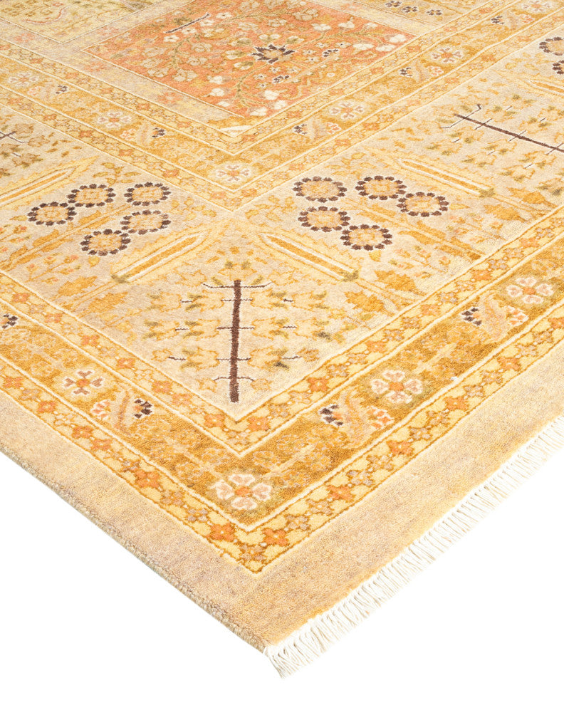 Sintgaing One-of-a-Kind Hand-Knotted Area Rug Ivory, 9'0"x12'6"