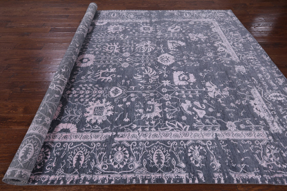 Persian Wool and Silk Handmade Rug 8' 0" X 9' 10" Q7037