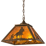 16Sq Cowboy Pendant