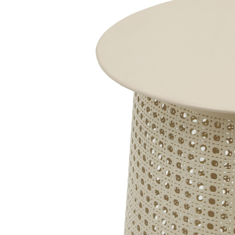 Pesky Eggnog Cream Side Table