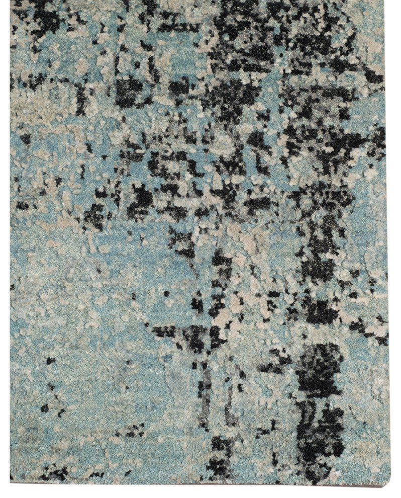 Mystique Linden Area Rug, Gray and Blue, 2' x 3', Abstract