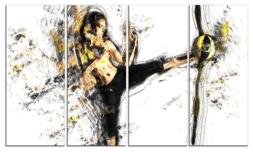 "Kick Ball" Canvas Painting