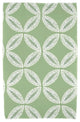 Tidepool, Geometric Print Beach Towel, Green