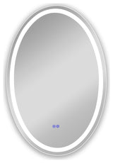 Luminosity Back Lit Oval Touchscreen Led Mirror, 36" Height