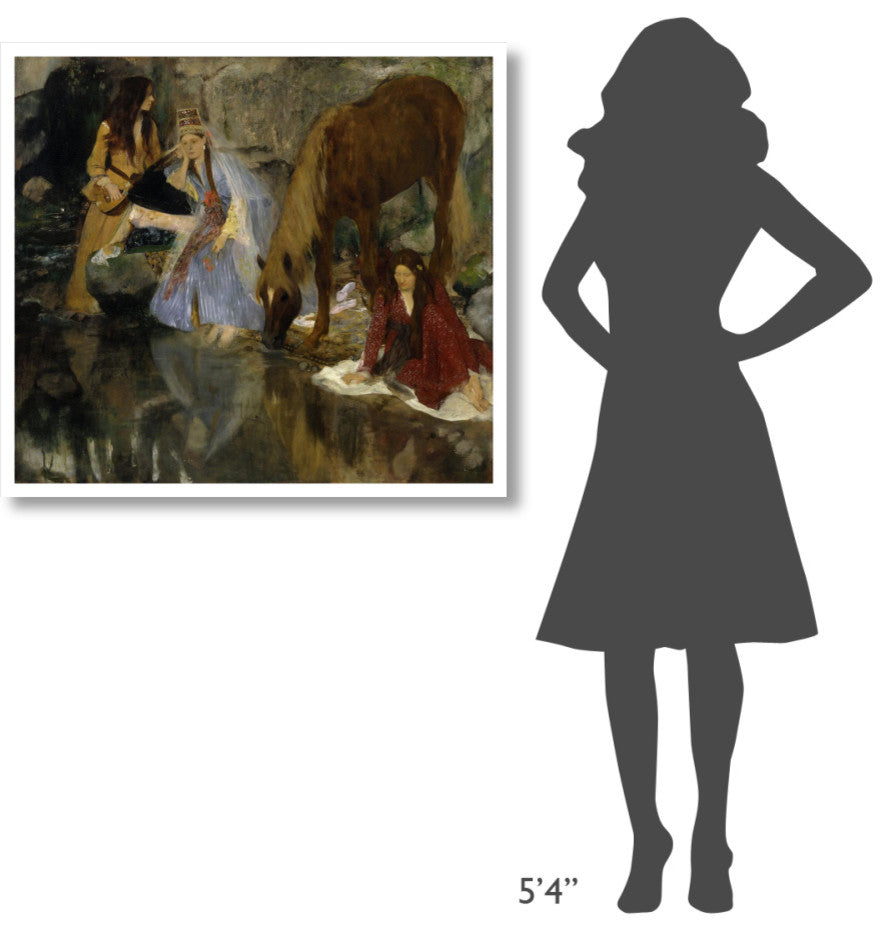 "Portrait of Mlle Fiocre in the Ballet, La Source, 1867-1868" Paper Art, 38"x34"