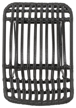Silverdew Indoor Wicker Dining Chairs, Set of 2, Gray, Black