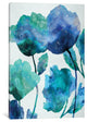 "Aqua Blossom Triptych III" by Vanessa Austin, Canvas Print, 18x12"