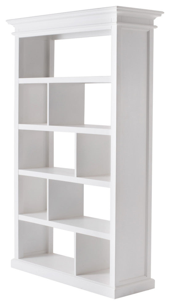 Classic White Room Open Cabinet With Basket Set