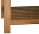 Nordic Style Natural Teak Spa Bench With Shelf "“ 18"³