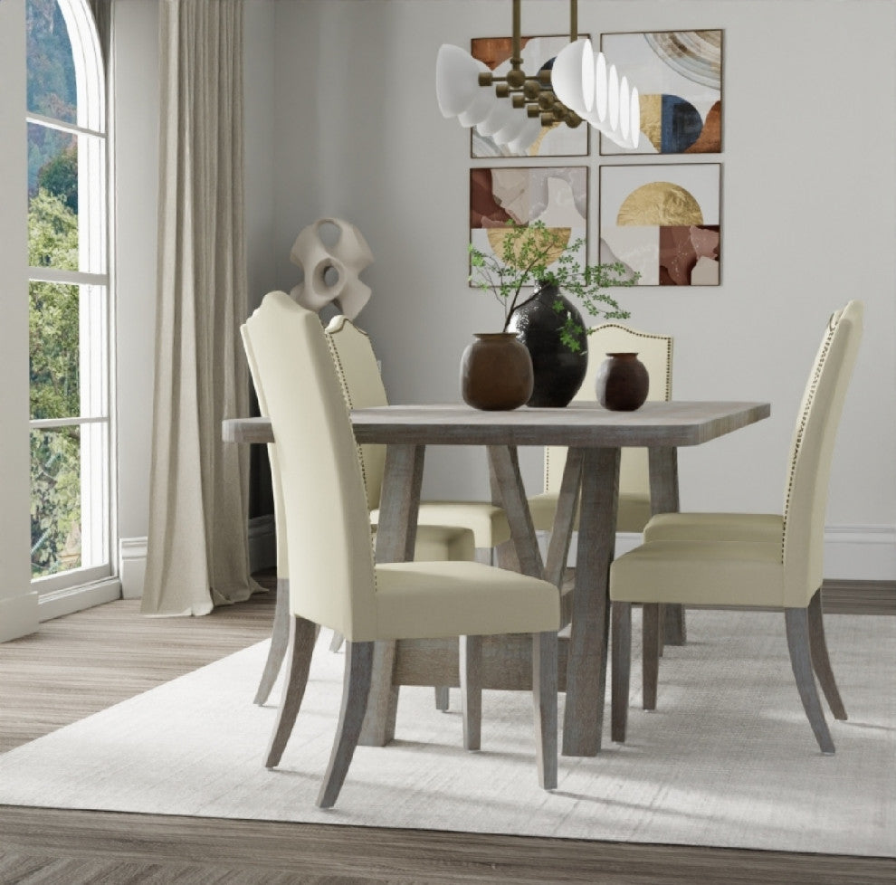 Romero Parson Chair, Natural Driftwood and Linen