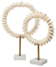 Arena Ring Sculptures (Set of 2), Cream Resin