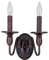 Maxim 11032 2 Light 9" Tall Wall Sconce - Oil Rubbed Bronze