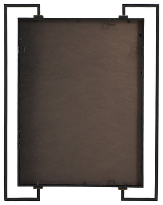 Uttermost 09957 Ivey 32-1/2" W x 42" H Square Framed Bathroom - Black Iron