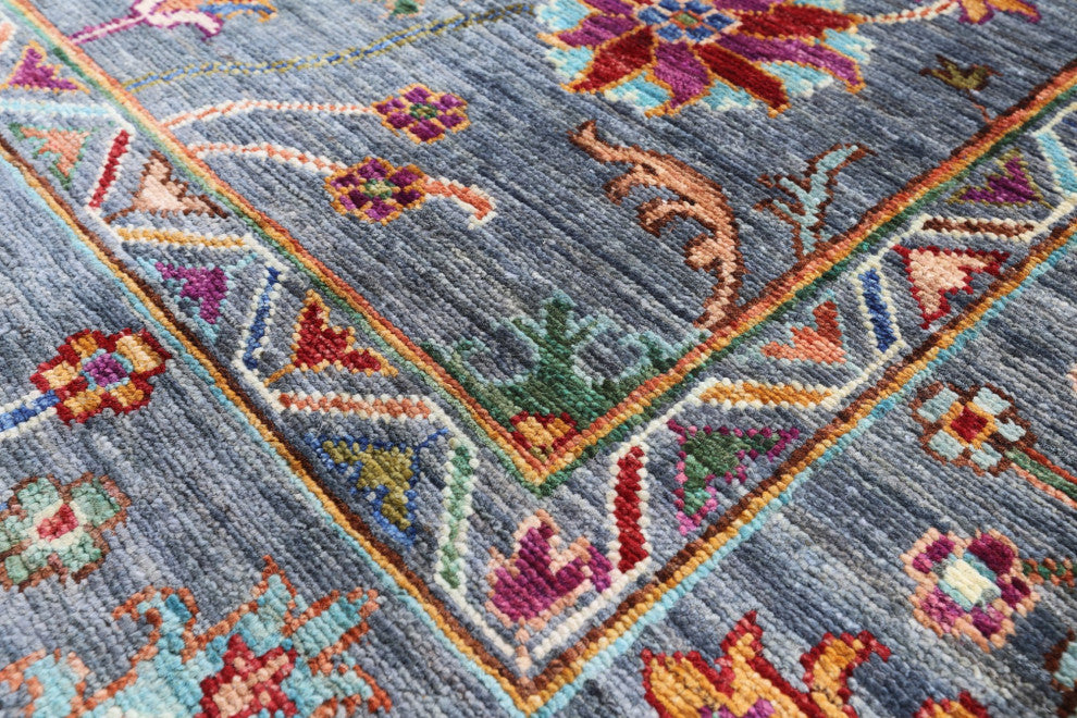 5' 5" X 7' 9" Persian Tabriz Hand Knotted Wool Rug - Q12175