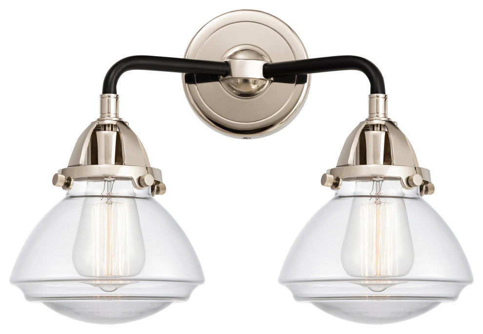 Innovations 288-2W-BPN-G322-LED 2-Light Bath Vanity Light, Black Polished Nickel