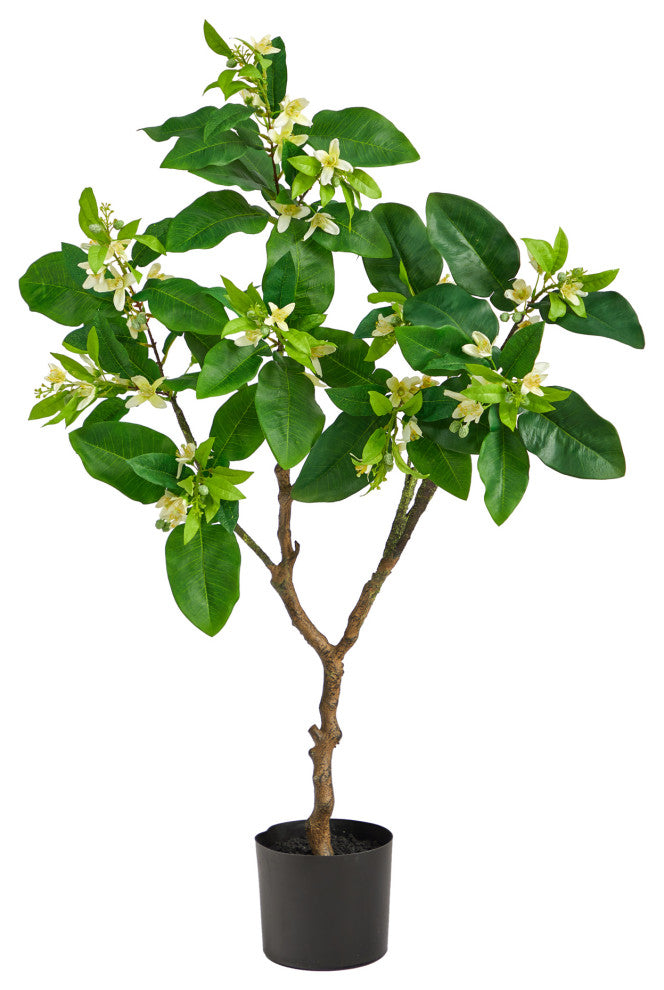 4' Grapefruit Flower Artificial Tree