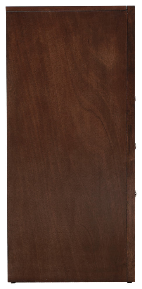 Marilla Cappuccino 6 Drawer Chest of Drawers, 47"x17"x37"