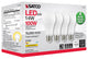 14W A19 LED, 2700K, Dimmable, Medium Base, 230 deg. Beam Angle, 4-Pack