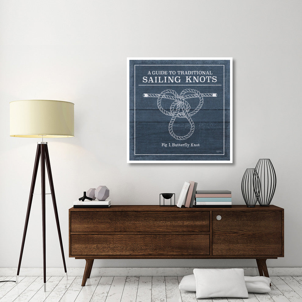 "Vintage Sailing Knots II" Digital Paper Print by Mary Urban, 42"x42"