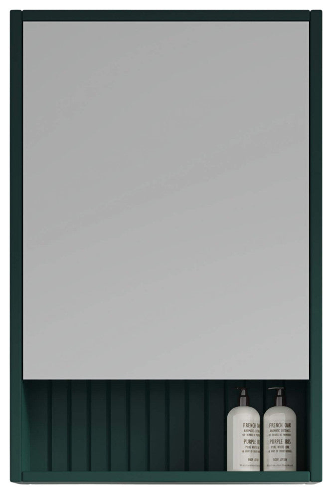 Venezian 18" Medicine Cabinet, Green, 18"