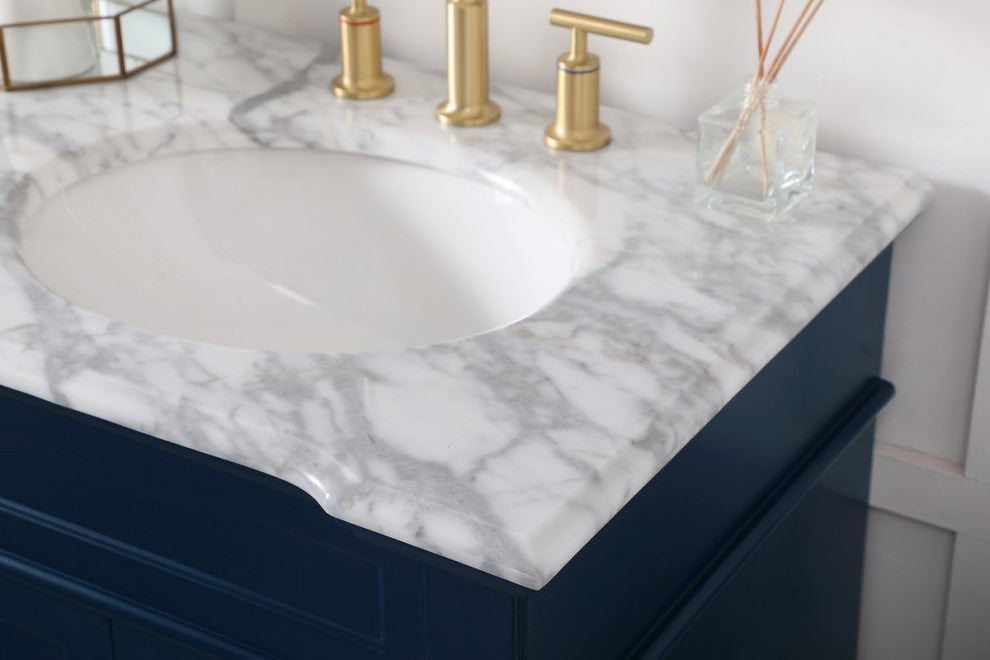 Home Living 60" Double Bathroom Vanity Set, Blue