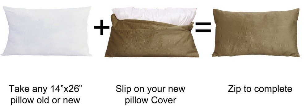 Milliken Plush Pillow Shell 2 Piece Set, Fungi, 14" X 26"