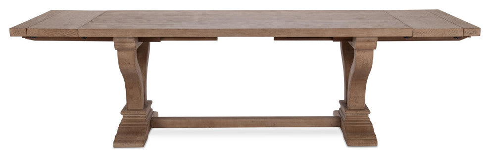 Kosas Home Home Alexander 86"-110" Extendable Dining Table, Antique Brown