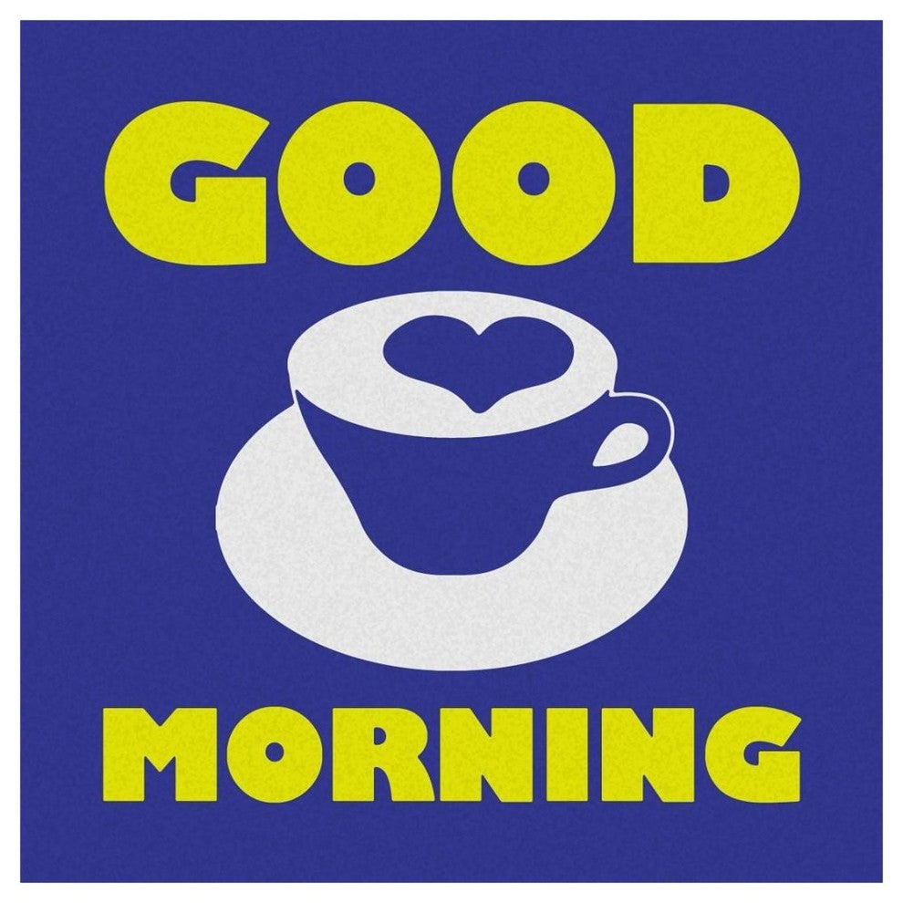 "Morning Sentiments - Good Morning" Digital Paper Print by BG.Studio, 20"x20"