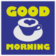 "Morning Sentiments - Good Morning" Digital Paper Print by BG.Studio, 20"x20"