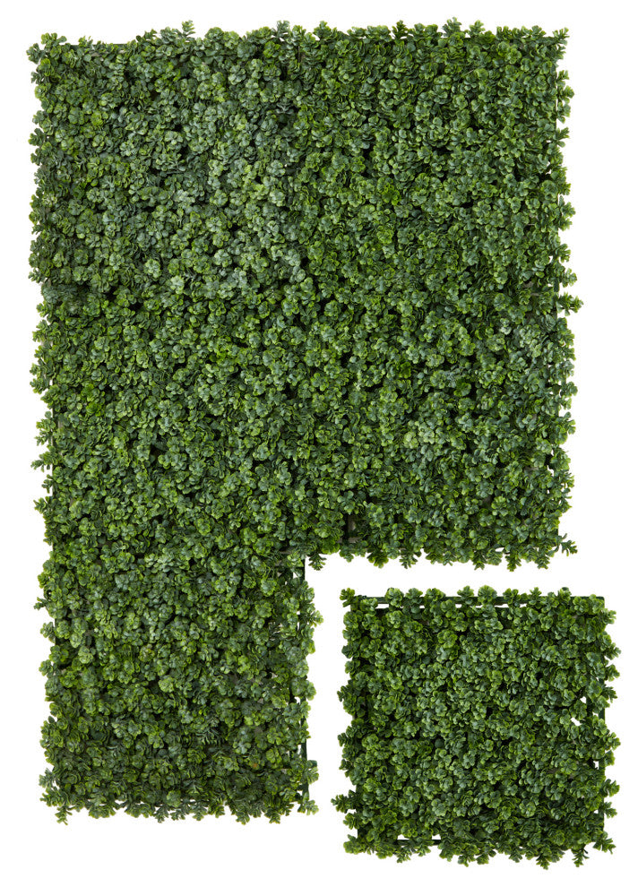 12" Succulent Artificial Wall Mat, Indoor/Outdoor, Set of 6