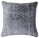 20"x20" Belton Faux Fur Pillow, Gray Mix