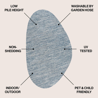 Callan Modern Rustic Abstract Indoor/Outdoor Shaped Area Rug