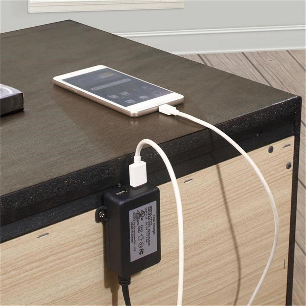 Lexicon Centralia 3-Drawers Transitional Wood Nightstand in Gray