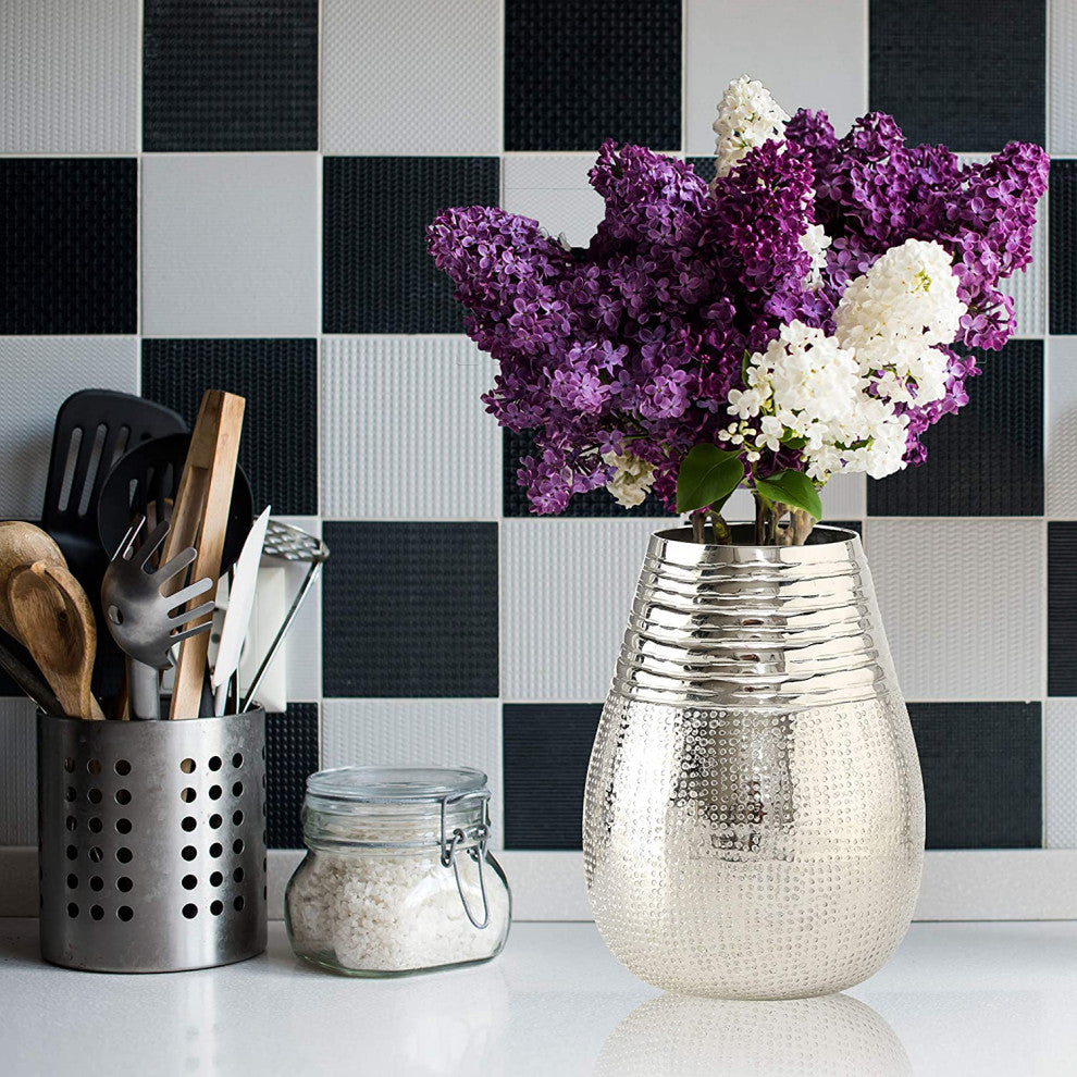 Hammered Metal Vase