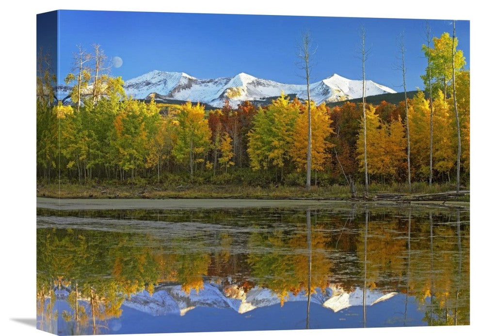 "Full Moon Over East Beckwith Mountain Rising, Colorado" Artwork