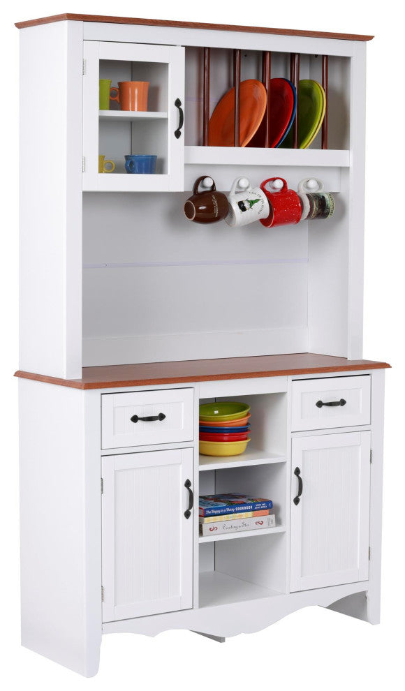 OS Home and Office Furniture Model 25308K Countryside Buffet and Hutch