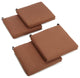 20"x19" Spun Polyester Chair Cushion, Set of 4, Mocha