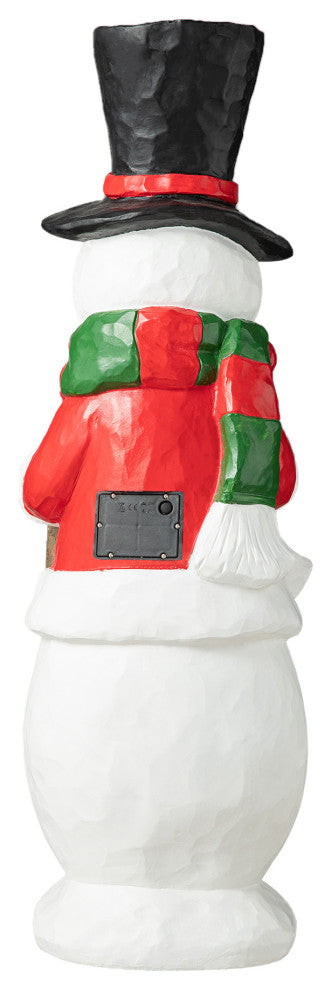 29.25"H Christmas Resin Snowman Porch Decor