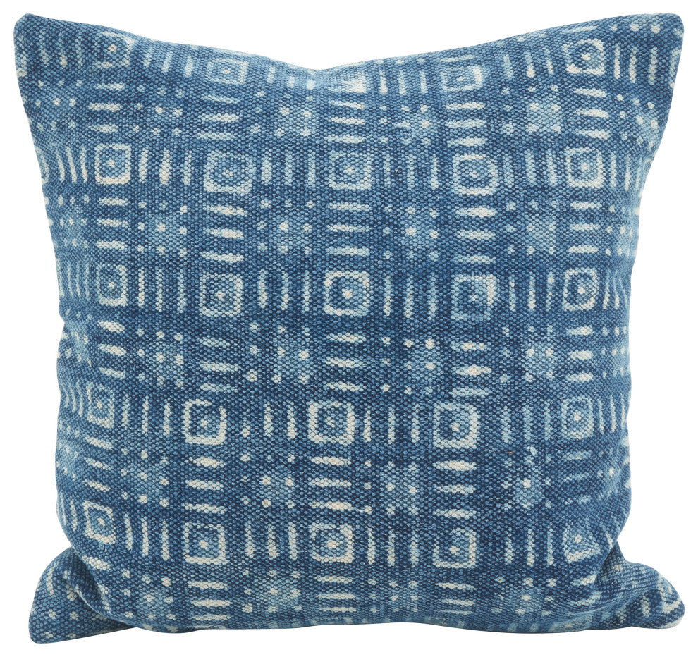 Distressed Boho Down Filled Throw Pillow