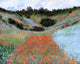 Claude Oscar Monet A Poppy Field in a Hollow near Giverny Wall Decal
