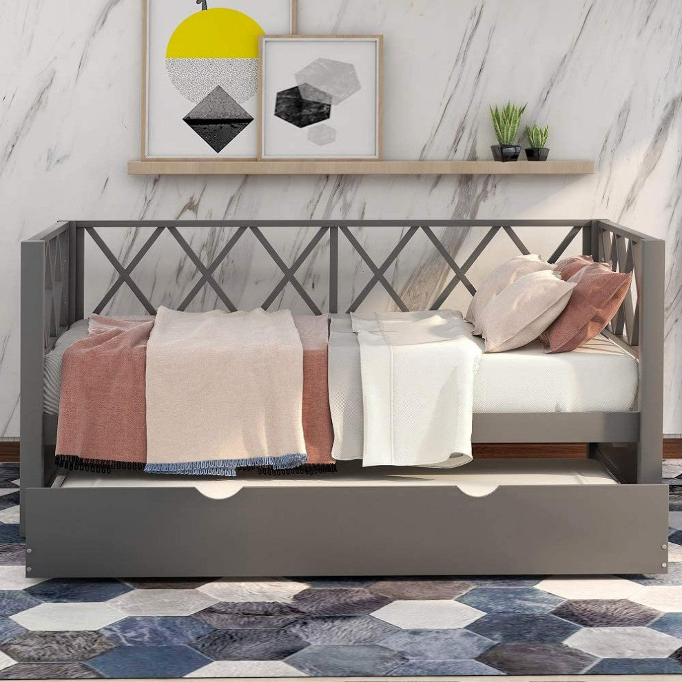 Wood Daybed with a Trundle, Trundle Daybed Twin Size