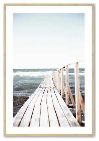 Raw Maple 18" x 24" Journey into Serenity Framed Print