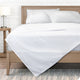 1800 Microfiber Printed Sheet Set, Pinstripe - White/Marine, Full