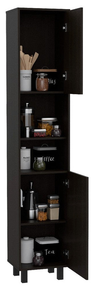 Pantry Cabinet Almada, Kitchen, Black
