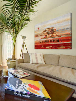 "Cali" Print on Canvas, 45"x30"